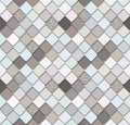 Trendy mosaic seamless background with silver glitter elements. Snake skin texture. Perfect for mobile cover design.