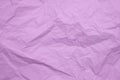 Trendy paper texture. Crumpled paper in light purple color