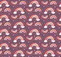 Trendy rainbow seamless pattern, great design for any purposes. Fashion print design texture.