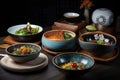 trendy restaurant, serving dishes inspired by a variety of cultural influences
