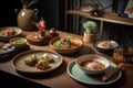 trendy restaurant, serving dishes inspired by a variety of cultural influences