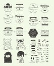 Trendy Retro Vintage Insignias Bundle