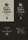 Trendy Retro Vintage Insignias - tattoo Badges - dot work