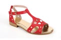 trendy sandals with cut-out design and metallic accents