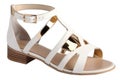 trendy sandals with cut-out design and metallic accents