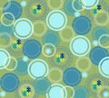 Trendy seamless abstract background. khaki background with geometry circles.