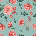 Trendy Seamless Floral Pattern Royalty Free Stock Photo