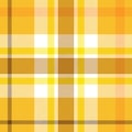 Trendy seamless gingham pattern. Abstract background. Yellow, brown and white shades. Chequered pattern Royalty Free Stock Photo