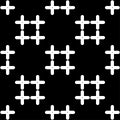 Trendy seamless pattern designs. Mosaic of crosses. Vector geometric background. Royalty Free Stock Photo