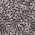 Trendy Seamless Pattern Stippled Abstract Shapes Texture Vector Vintage Colors Background