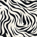 Trendy seamless zebra skin pattern background vector illustration for stylish designs Royalty Free Stock Photo