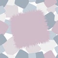 Trendy shaggy seamless pattern patchwork in pink and blue tones