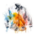 Trendy Shirt Top Square Illustration.