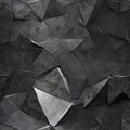 Trendy Silver and Black Abstract Geometric Background. Freshly Painted in Fashion Colors