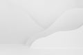 Trendy simple abstract scene mockup with abstract landscape - mountains soft light white, grey color. Modern minimal background.