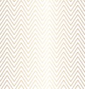 Trendy simple seamless zig zag golden geometric pattern on white background, vector illustration. Wrapping paper zigzag graphic