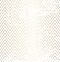 Trendy simple zig zag golden distressed geometric pattern on white background, vector illustration. Wrapping paper zigzag graphic