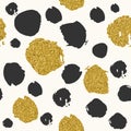 Trendy spot color vector seamless pattern.