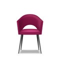 Trendy stool chair for restaurant, bar, kitchen room interior design. Celvet or leather armchair Royalty Free Stock Photo