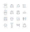 Trendy store line icons collection. Fashionable, Chic, Contemporary, Edgy, Modern, Stylish, Hip vector and linear