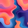 Trendy summer fluid gradient background, colorful abstract liquid. Modern wallpaper design for poster, website, placard, cover, Royalty Free Stock Photo