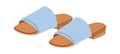 Trendy summer sandals flat icon