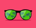 Trendy sunglas vector illustration