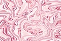 Marble abstract background. Liquid marble pink pattern.