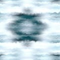 Trendy tie dye blue washed pattern in nautical style. All over pattern of textured hippy summer fashion design.