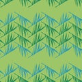 Trendy Tropical Vector Seamless Pattern. Monstera Banana Leaves Feather Dandelion Tropical Seamless Pattern.