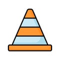 Trendy unique icon of traffic cone, construction cone vector design