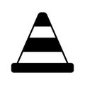 Trendy unique icon of traffic cone, construction cone vector design