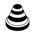 Trendy unique isometric vector of traffic cone, modern icon of road cone