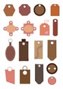 Trendy vector hang tags