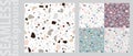 Trendy vector seamless colorful pattern with crushed stone. Design backgrounds for wallpaper, cover. Vector