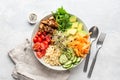 Trendy vegan buddha bowl salad