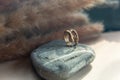 Trendy vintage cast brass ring