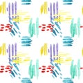 Trendy watercolour abstract seamless pattern
