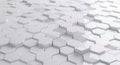 Trendy white color 2026 year. Abstract white three dimensional background with raised hexagon cells creating a subtle texture Royalty Free Stock Photo
