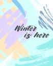 Trendy winter poster