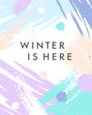 Trendy winter poster