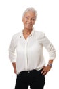 Trendy woman in her sixties Royalty Free Stock Photo