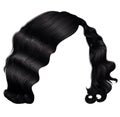 Trendy woman short hairs black colors . fashion beauty retro style .