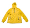 yellow raincoat isolated on a white background Royalty Free Stock Photo