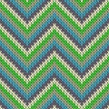 Trendy zigzag chevron stripes christmas knit