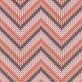 Trendy zigzag chevron stripes knitted texture