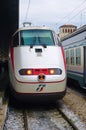 Trenitalia high speed trains (Italo, Frecciarossa and Frecciabianca) at the Venice St. Lucia railway stat