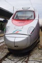 Trenitalia high speed trains (Italo, Frecciarossa and Frecciabianca) at the Venice St. Lucia railway stat