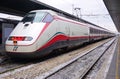 Trenitalia high speed trains (Italo, Frecciarossa and Frecciabianca) at the Venice St. Lucia railway stat