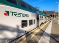 Trenord Locomotive at Luino railway Station, is a border railway station in Italy, province of Varese, Italy